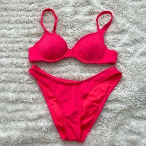 Xhilaration Ribbed Bikini Set